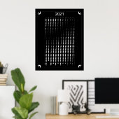 2021 - Black Moon Calendar Poster (Thuiskantoor)