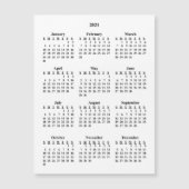 2021 Blanco kalender (Voorkant)