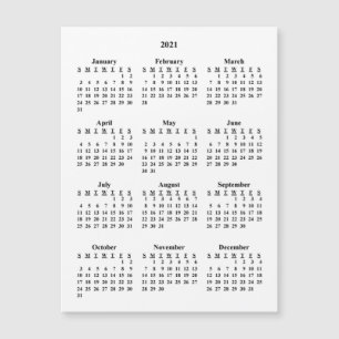 2021 Blanco kalender