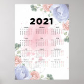 2021 Bloemencalender Poster (Voorkant)