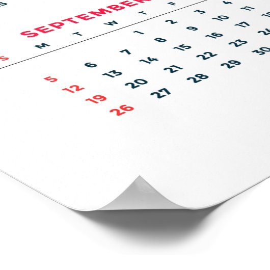 2021 Bloemencalender Poster (Hoek)