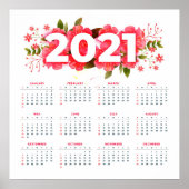 2021 Bloemencalender Poster (Voorkant)