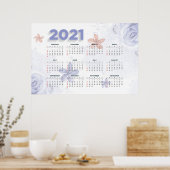 2021 Bloemencalender Poster (Keuken)