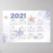 2021 Bloemencalender Poster (Voorkant)