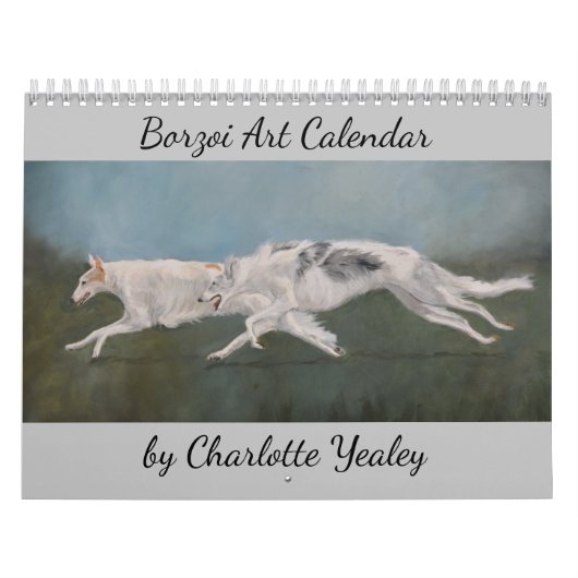 2021 Borzoi Art Calendar van Charlotte Yealey Kalender (Hoes)