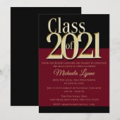 2021 Bourgondië en gouden Afstudeerder Kaart (Voorkant / Achterkant)