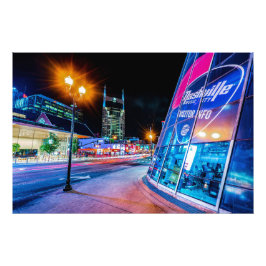 2021 Broadway in Nashville Tennessee - Print Foto Afdruk
