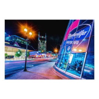 2021 Broadway in Nashville Tennessee - Print Foto Afdruk