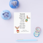 2021 Budget voor de naam van de Kerstmisrendieren  Flyer (Enkel)