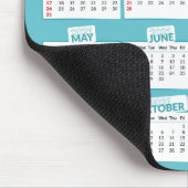 2021 Calendar Custom Photo Trio Blauwgroen Muismat (Hoek)