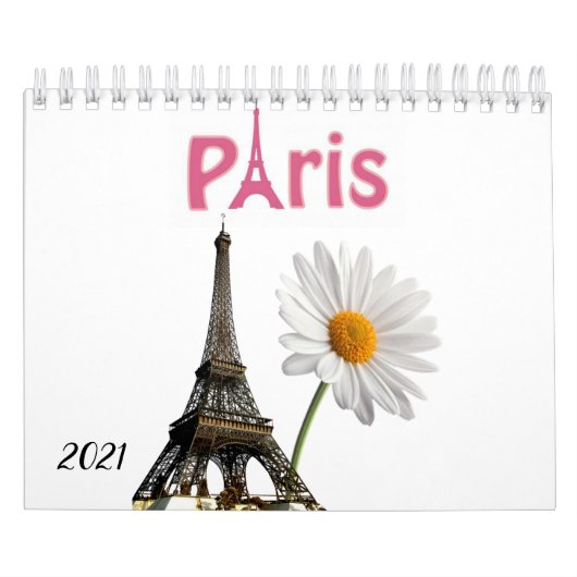 2021 Calendar Paris, Frankrijk Kalender (Hoes)