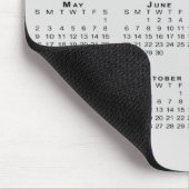 2021 Calendar Simple Gray and Black Muismat (Hoek)