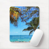 2021 Calendar Tropical Beach of Your Photo Script Muismat (Met muis)