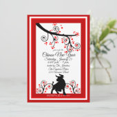 2021 Chinese Nieuwjaar Ox en Bloemenboom Kaart (Staand voorkant)