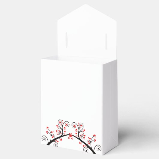 2021 Chinese Nieuwjaar Ox en Rode Bloesems Bedankdoosjes (Geopend)