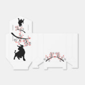 2021 Chinese Nieuwjaar Ox en Rode Bloesems Bedankdoosjes (Uitgevouwen)