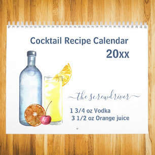 2021 Cocktail Mixed Drink Recipes Alcohol Bar Kalender