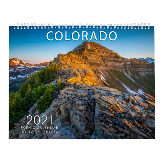 2021 COLORADO Schilderachtig agenda Kalender (Hoes)