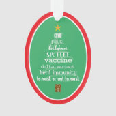 2021 Covid Herdenkingsornament Green Kerstmis Ornament (voorkant)