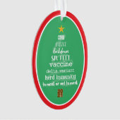 2021 Covid Herdenkingsornament Green Kerstmis Ornament (voorkant)