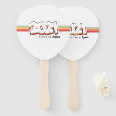 2021 De geboorte van legenden Handwaaier (Voorkant en achterkant)