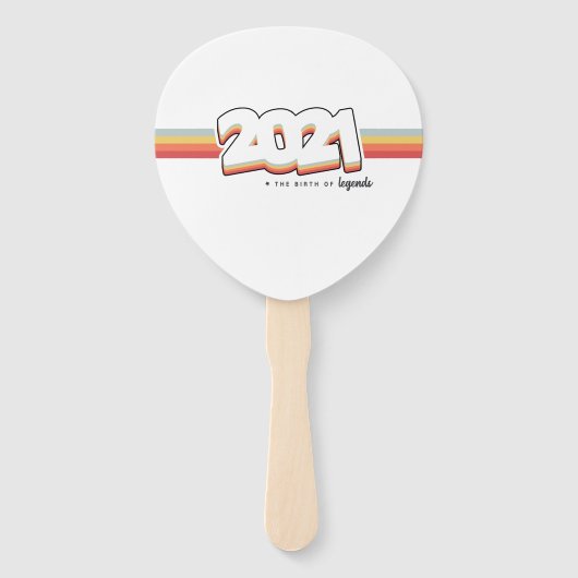 2021 De geboorte van legenden Handwaaier (Voorkant)