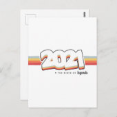 2021 De geboorte van legendes Briefkaart (Voorkant / Achterkant)