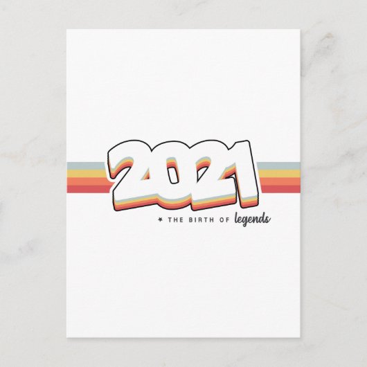 2021 De geboorte van legendes Briefkaart (Voorkant)