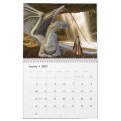 2021 De machtige draak elk jaar Fantasy Calendar Kalender (Jan 2027)