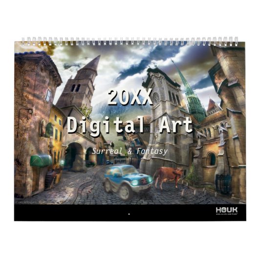 2021 Digitale surrealistische en fenomenale kunst Kalender (Hoes)