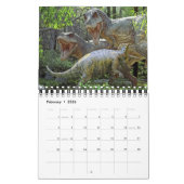 2021 DINOSAUR WERELDKALENDAR: Kinder agenda afdruk Kalender (Feb 2026)