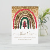 2021 Eigen kerstregenbooggouden glitter Glam (Staand voorkant)