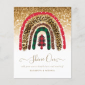 2021 Eigen kerstregenbooggouden glitter Glam (Voorkant)