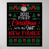 2021 First Christmas With My Hot New Fiance Xmas H Poster (Voorkant)