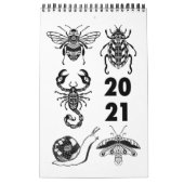 2021 Folk Art Illustration Calendar Kalender (Hoes)