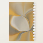 2021 Geel en Grijs Botanisch Bloemmotief Planner (Achterkant)