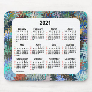 2021 Gek Dekbed 52 Weken van de Kalender door Janz Muismat