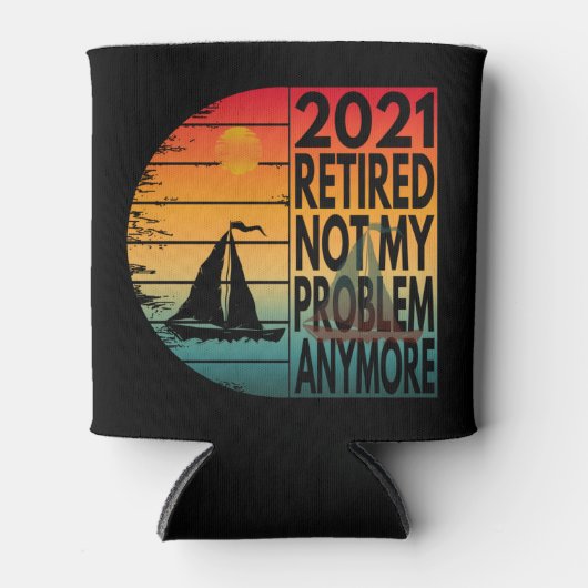 2021 gepensioneerd niet mijn probleem meer blikjeskoeler (Voorkant)