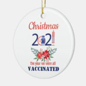 2021 gevaccineerd kerstkeramisch sieraad keramisch ornament (Links)