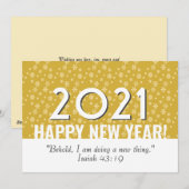 2021 | Goudznowschilfers | CHRISTELIJK | NIEUW JAA Feestdagenkaart (Voorkant / Achterkant)