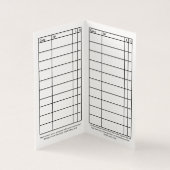 2021 Handy Wallet Card voor bloeddrukcontrole Visitekaartje (Binnen)