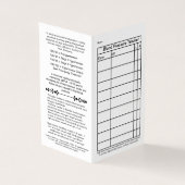 2021 Handy Wallet Card voor bloeddrukcontrole Visitekaartje (Buitenkant)