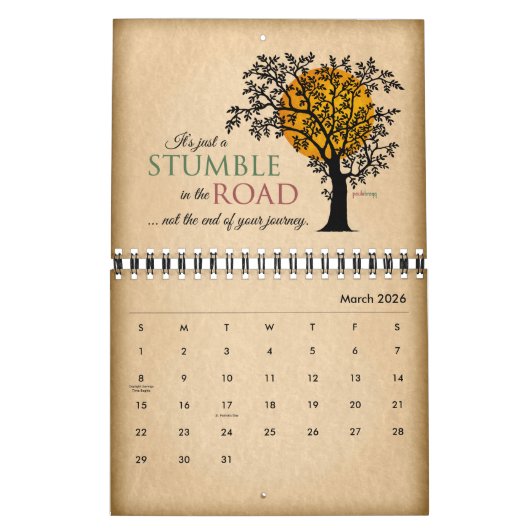 2021 Herstel citeert Inspirerend slogans 12 stappe Kalender (Mar 2026)