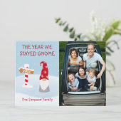 2021 Het jaar waarin we met kerst werden getrapt Feestdagenkaart (Staand voorkant)