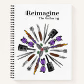 2021 Het T-shirt verzamelen Ontwerp Jumbo Sketch B Notitieboek (Voorkant)