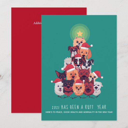 2021 Het was een kerstboom van het RUFF-jaar (Voorkant / Achterkant)