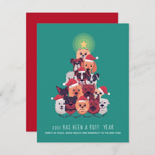 2021 Het was een kerstboom van het RUFF-jaar (Voorkant / Achterkant)