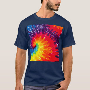2021 Hippie Dippie Tie Dye Pattern T-shirt