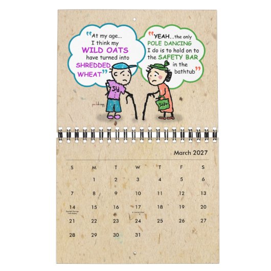 2021 Hogere pensionering Funny Old Age Jokes Quote Kalender (Mar 2027)