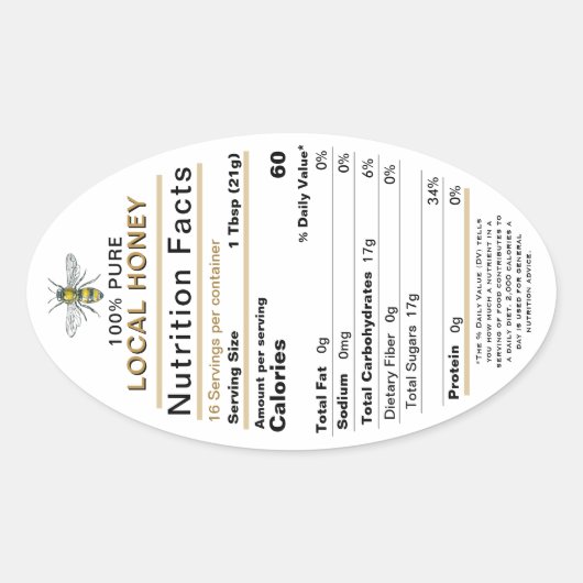 2021 Honingvoeding werkt ovaal etiket met bijen (Voorkant)